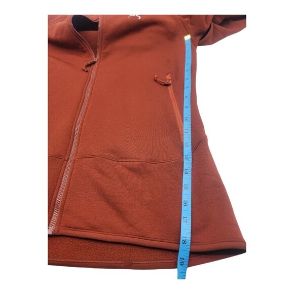 Arc'teryx Hoodie Women XL Orange Kyanite Hoody Zip Fleece Gorpcore Camping - Picture 3 of 8